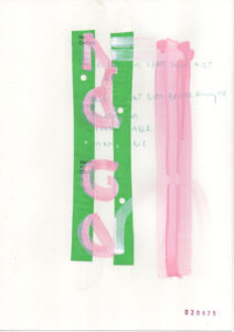 drawing and collage on paper