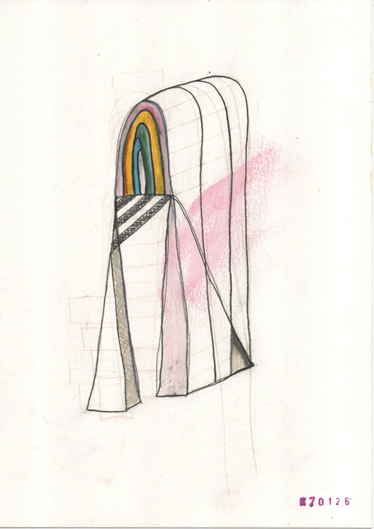 a piece of architecture trapped on paper