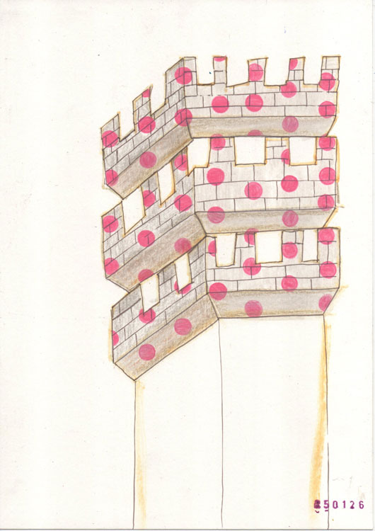 repetition of an architectural element in drawing
