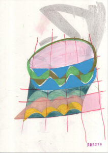 a drawing by Bart Geerts that is part of the series of daily drawings