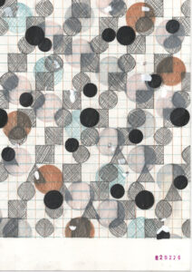 a drawing by Bart Geerts with a rather complex pattern on it