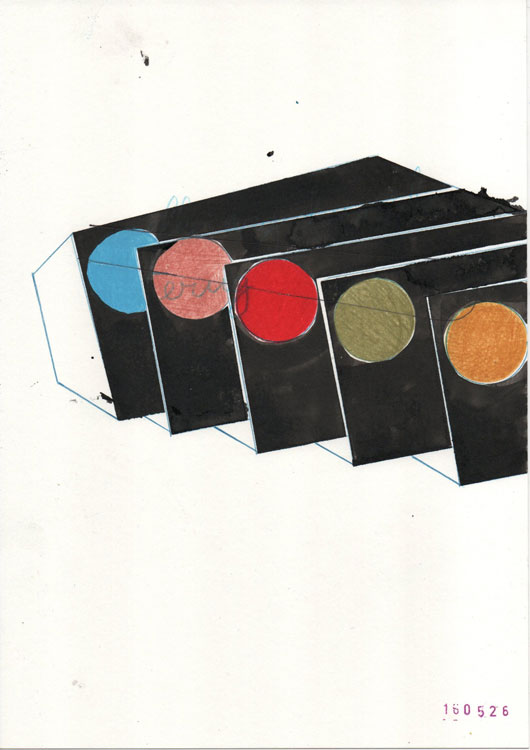 perspective in colourfield drawing