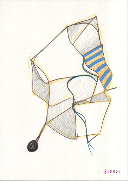 shapes and perspectives in between lines and colours