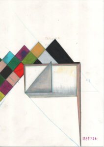 juxtaposition of colour in drawing