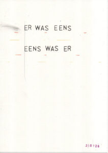 er was eens - eens was er