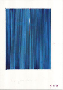 monochrome blue reducing one's interest
